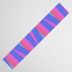 Pop Swirl Wavy Minimalist Abstract Pattern Blue and Hot Pink Table Runner Gallery Image 3