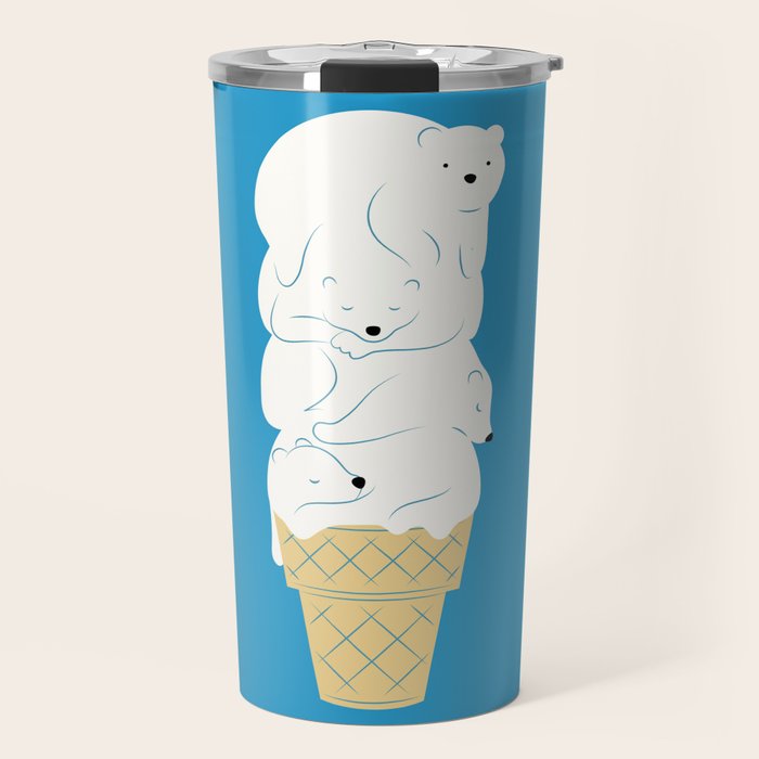 Polar Bear Ice Cream Travel Mug Gallery Image 1