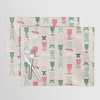 Holiday Bow Cocktails Placemat Gallery Image 1