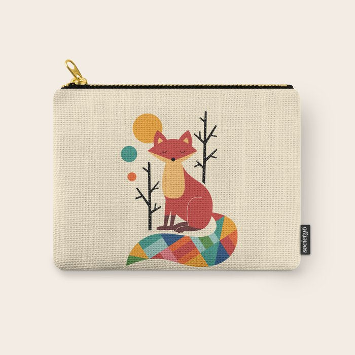 Rainbow Fox Carry All Pouch Gallery Image 1