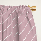 Lines (Dusty Lilac) Window Curtain Gallery Image 2