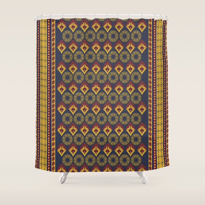 Sunset French Country Riviera Linen 1 Shower Curtain Gallery Image 1