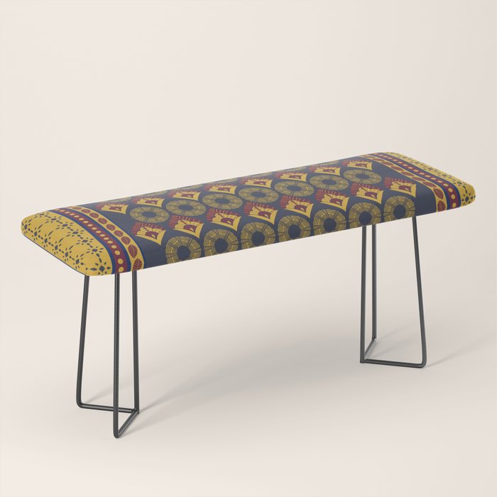 Sunset French Country Riviera Linen 1 Bench Gallery Image 1