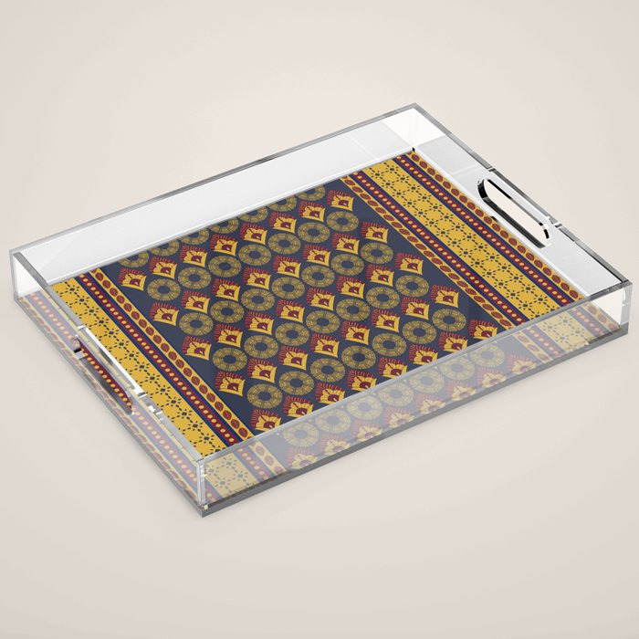 Sunset French Country Riviera Linen 1 Acrylic Tray Gallery Image 1