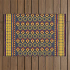 Sunset French Country Riviera Linen 1 Outdoor Rug Gallery Image 1