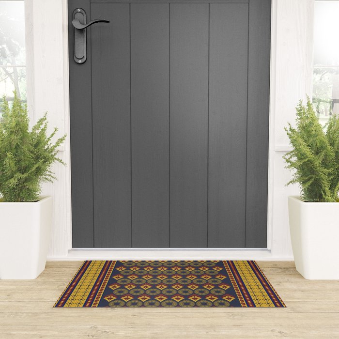 Sunset French Country Riviera Linen 1 Welcome Mat Gallery Image 3