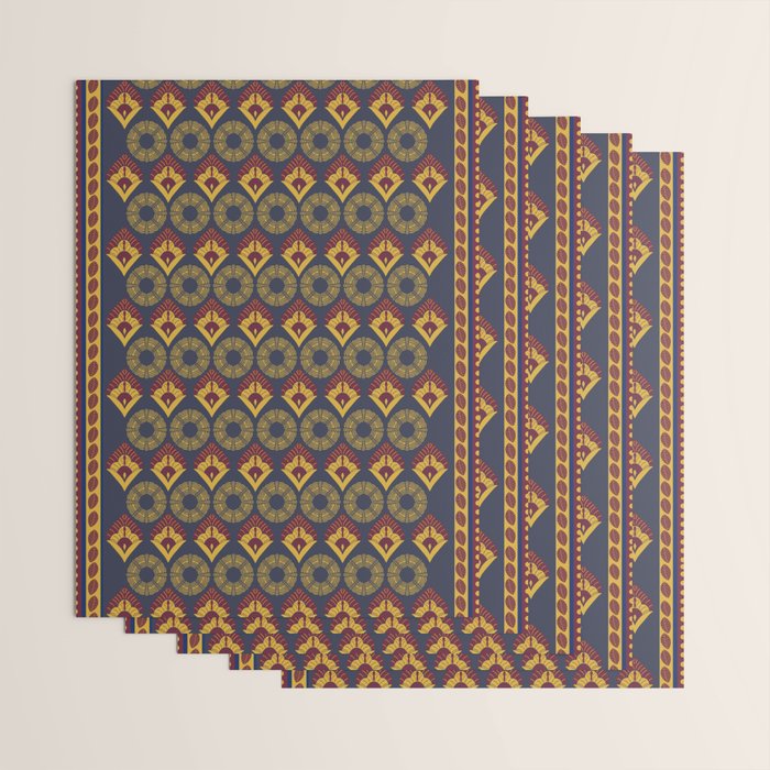 Sunset French Country Riviera Linen 1 Wrapping Paper Gallery Image 3