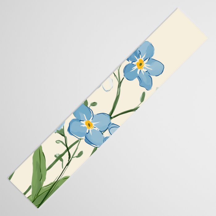 Wildflower Garden in Soft Tones Table Runner Gallery Image 3