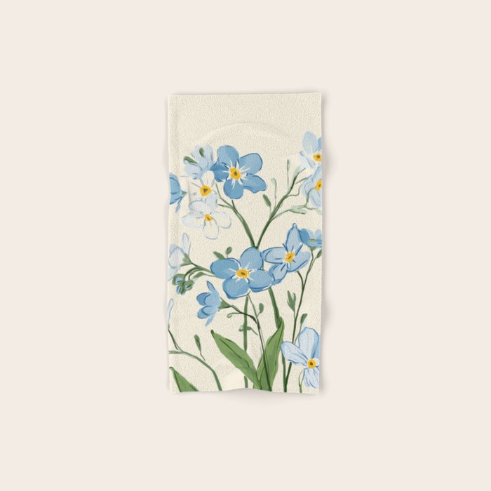 Wildflower Garden in Soft Tones Bath Towel Gallery Image 1