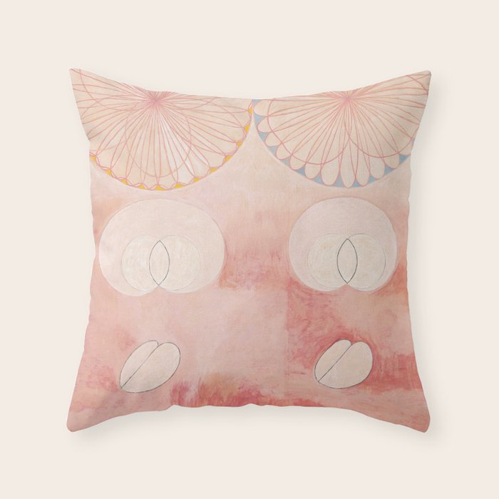 Hilma af Klint - The Ten Largest, No. 9, Old Age Throw Pillow Gallery Image 1