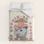 Rootin Tootin Shootin | Possum Cowboy Advice | Space Cowgirl Country Style | Possum  Duvet Cover Gallery Image 6