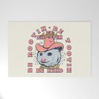 Rootin Tootin Shootin | Possum Cowboy Advice | Space Cowgirl Country Style | Possum  Welcome Mat Gallery Image 1