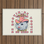 Rootin Tootin Shootin | Possum Cowboy Advice | Space Cowgirl Country Style | Possum  Outdoor Rug Gallery Image 1