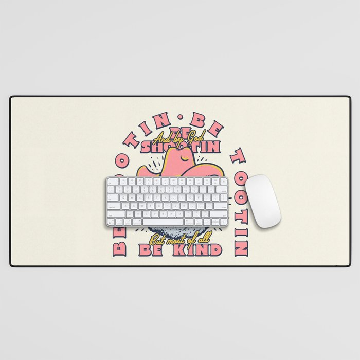 Rootin Tootin Shootin | Possum Cowboy Advice | Space Cowgirl Country Style | Possum  Desk Mat Gallery Image 1