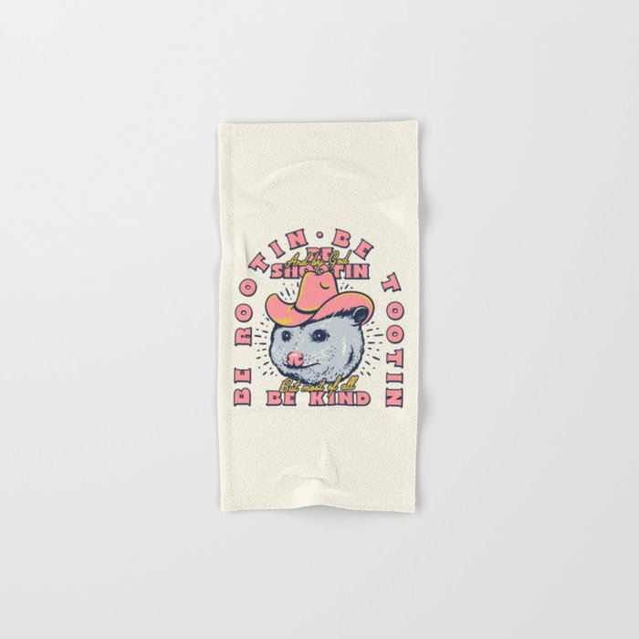 Rootin Tootin Shootin | Possum Cowboy Advice | Space Cowgirl Country Style | Possum  Bath Towel