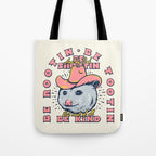 Rootin Tootin Shootin | Possum Cowboy Advice | Space Cowgirl Country Style | Possum  Tote Bag Gallery Image 1