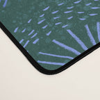 Make A Wish Dandelion Pattern in Forest Green & Blue Desk Mat Gallery Image 4