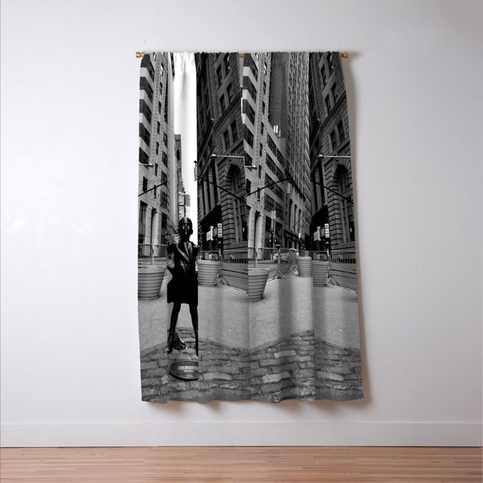 Fearless Girl Window Curtain Gallery Image 3