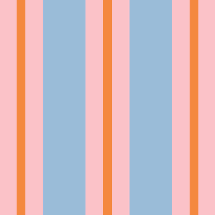 Cute Basic Stripes Light Blue Orange Pink Coffee Mug Gallery Image 2