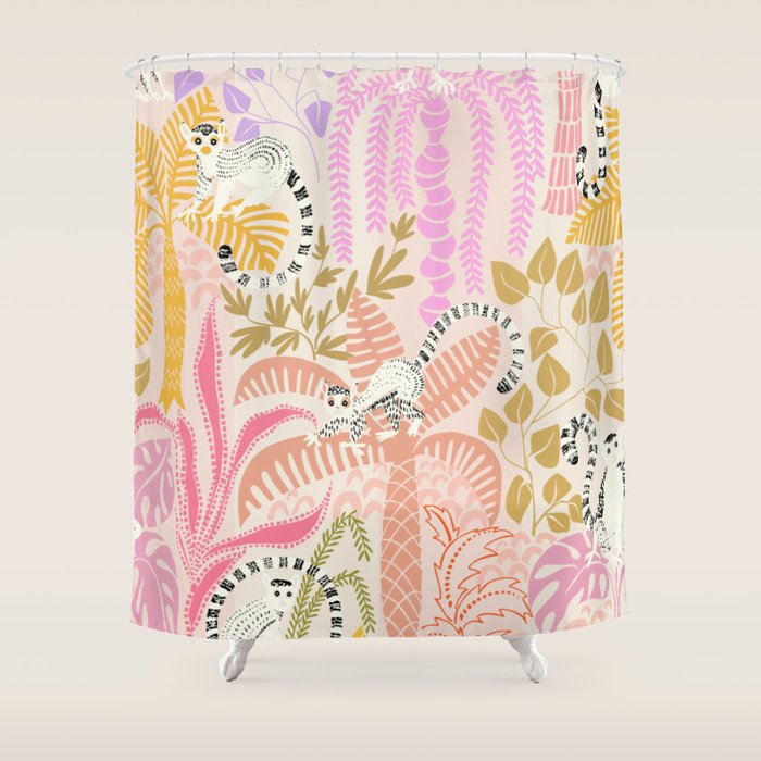 Jungle adventure sunny day Shower Curtain Gallery Image 1