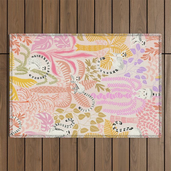 Jungle adventure sunny day Outdoor Rug Gallery Image 1