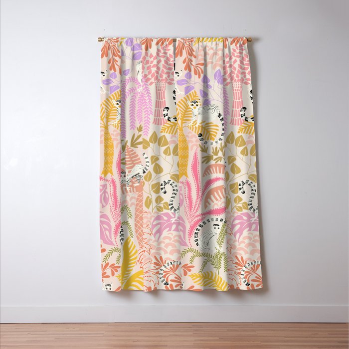 Jungle adventure sunny day Window Curtain Gallery Image 3