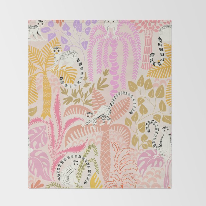 Jungle adventure sunny day Throw Blanket Gallery Image 2