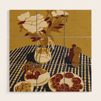 Flowers Peony Wood Wall Art Gallery Image 1