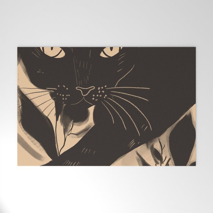 Black Cat 4 Welcome Mat Gallery Image 1