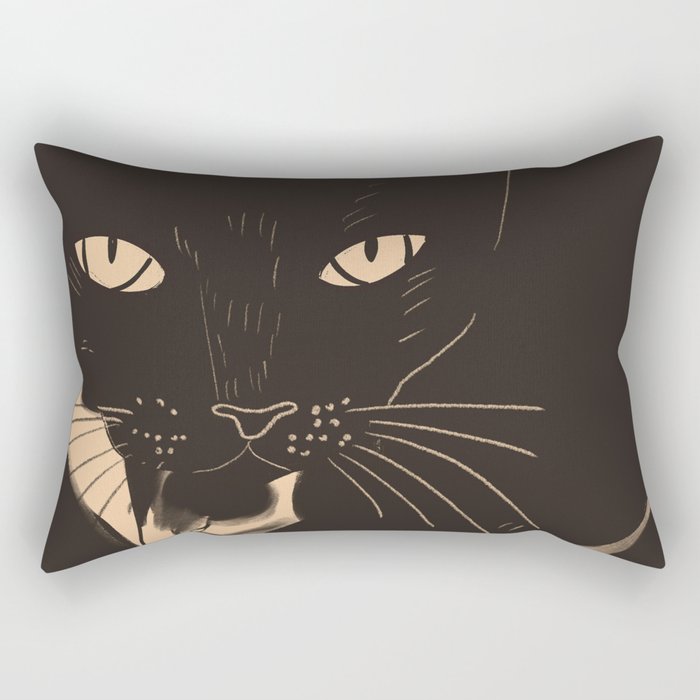 Black Cat 4 Rectangular Pillow Gallery Image 2