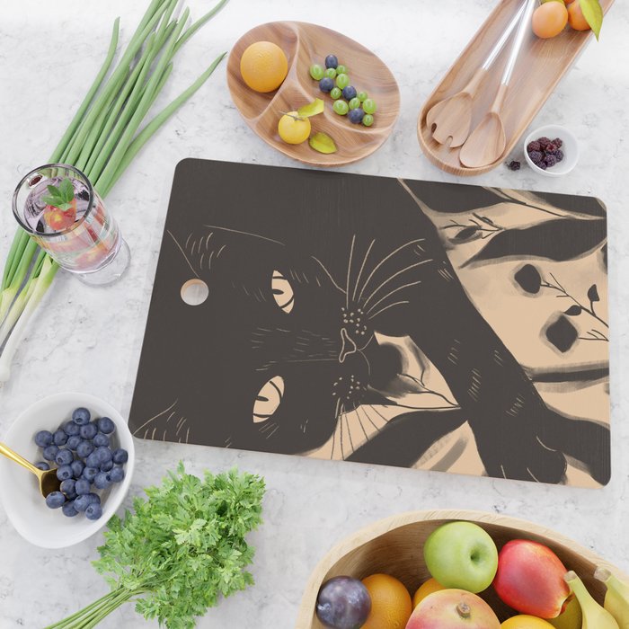 Black Cat 4 Cutting Board Gallery Image 2