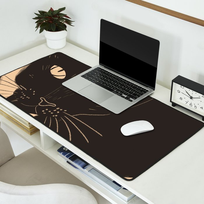 Black Cat 4 Desk Mat Gallery Image 2