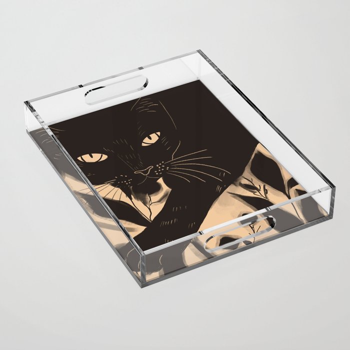 Black Cat 4 Acrylic Tray Gallery Image 1