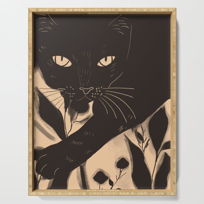 Black Cat 4 Serving Tray Gallery Image 1