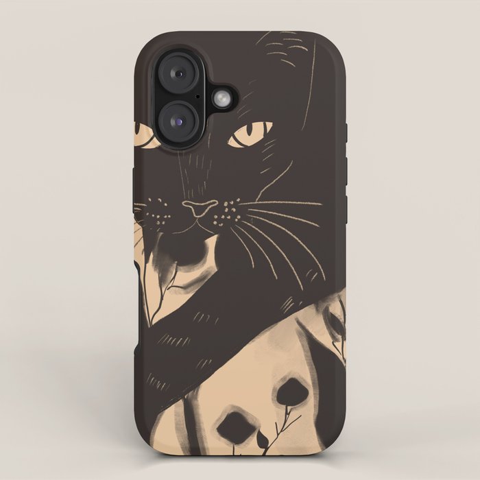 Black Cat 4 iPhone Case Gallery Image 1