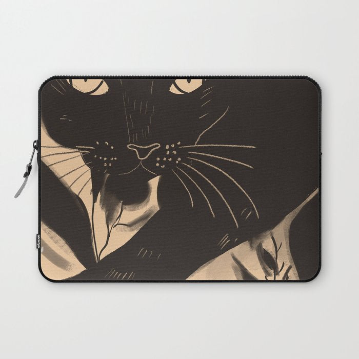 Black Cat 4 Laptop Sleeve Gallery Image 1