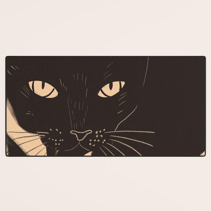 Black Cat 4 Desk Mat Gallery Image 3