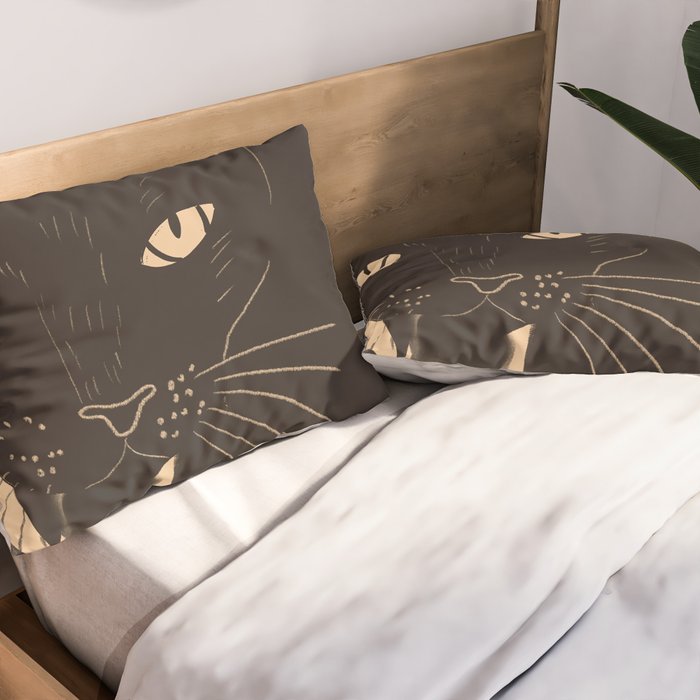 Black Cat 4 Pillow Sham Gallery Image 2