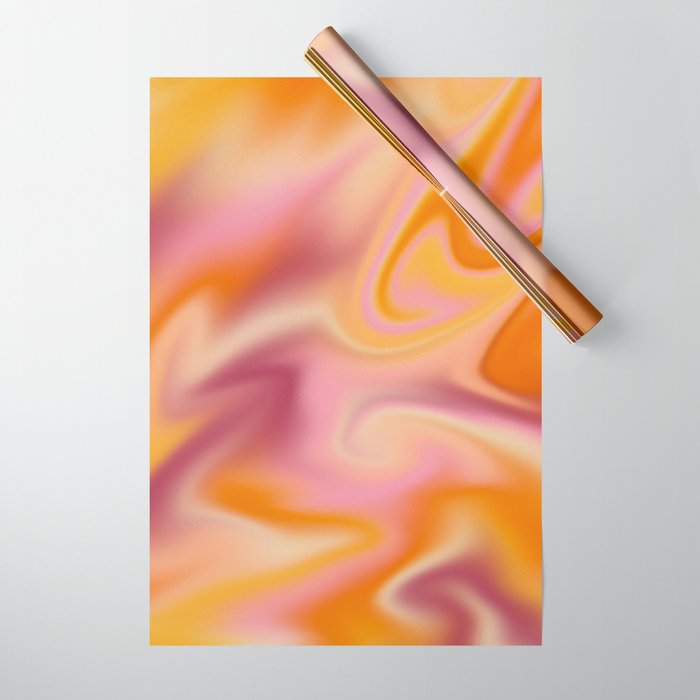 Peach fuzz gradient blend Wrapping Paper Gallery Image 1