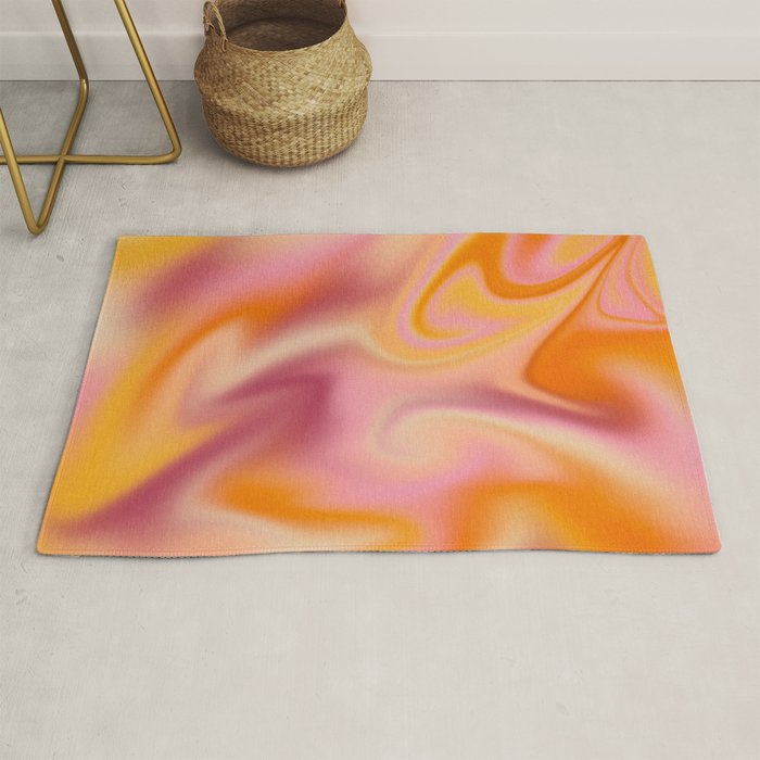 Peach fuzz gradient blend Rug Gallery Image 1