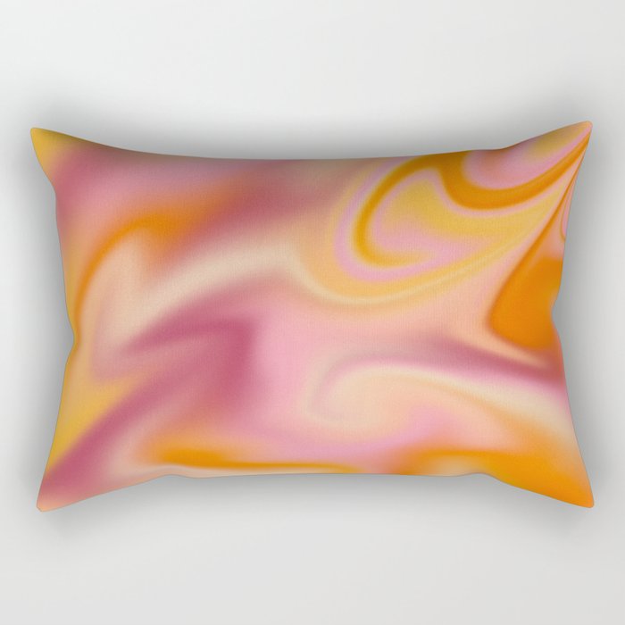 Peach fuzz gradient blend Rectangular Pillow Gallery Image 2
