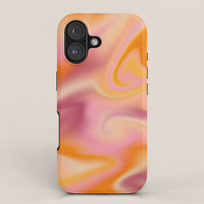 Peach fuzz gradient blend iPhone Case Gallery Image 1