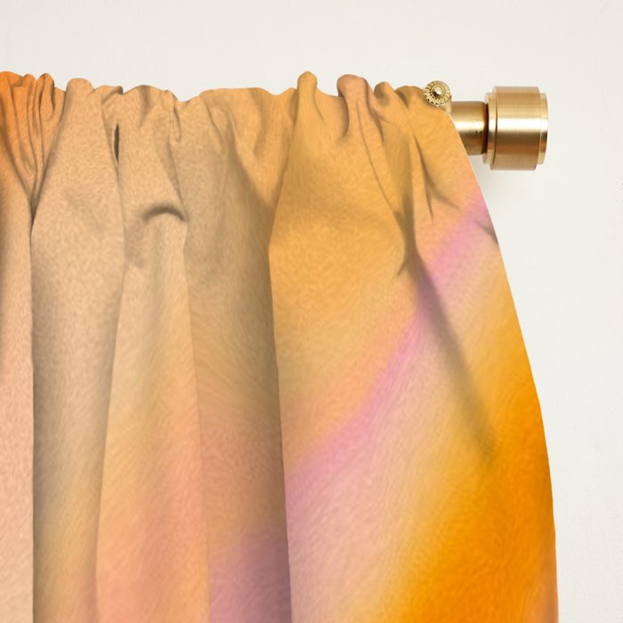 Peach fuzz gradient blend Window Curtain Gallery Image 2
