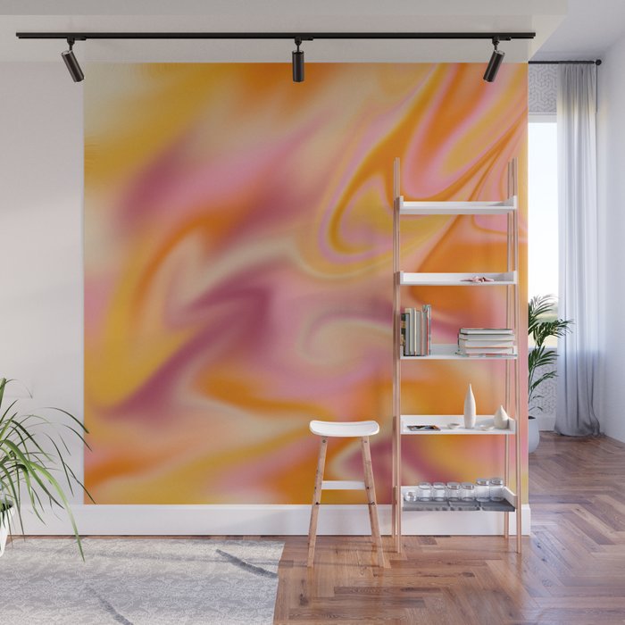 Peach fuzz gradient blend Wall Mural Gallery Image 1