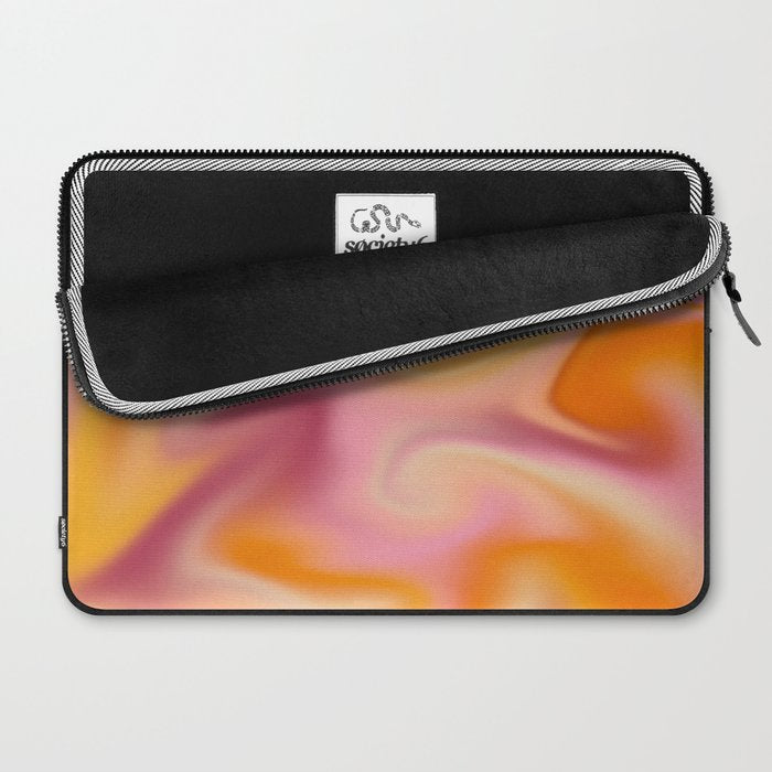 Peach fuzz gradient blend Laptop Sleeve Gallery Image 2