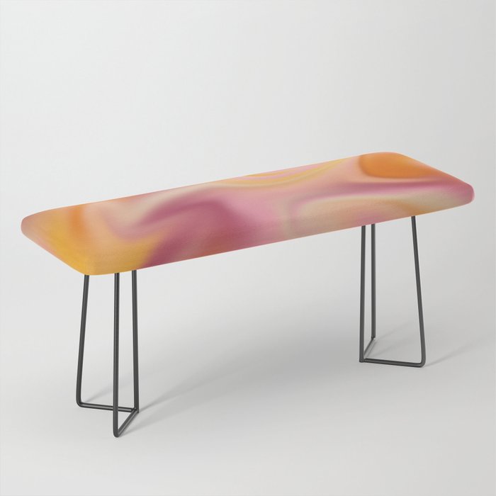 Peach fuzz gradient blend Bench Gallery Image 1