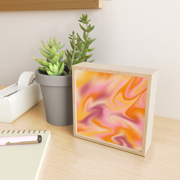 Peach fuzz gradient blend Mini Art Print Gallery Image 2