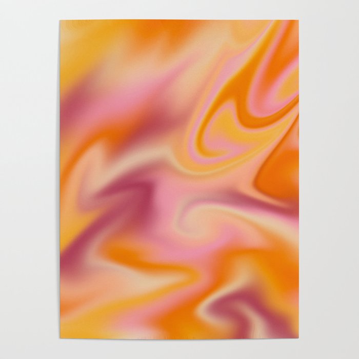 Peach fuzz gradient blend Poster Gallery Image 1