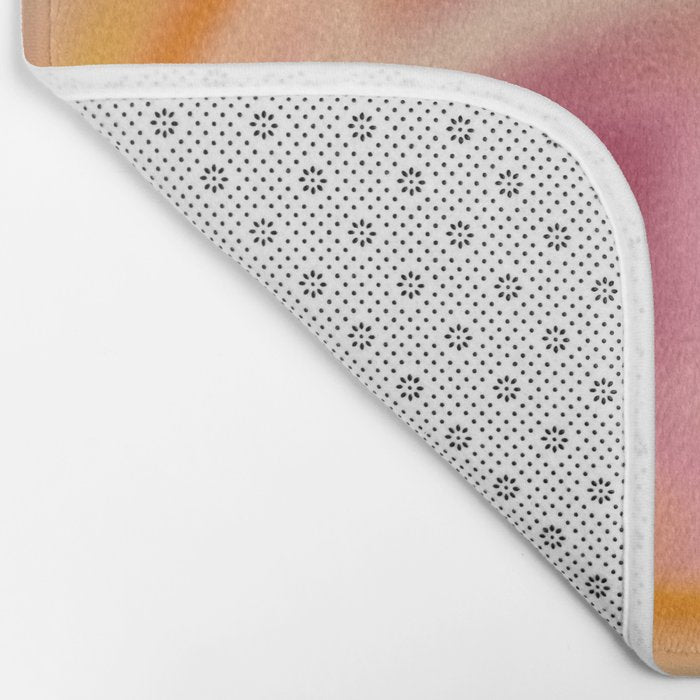 Peach fuzz gradient blend Bath Mat Gallery Image 2