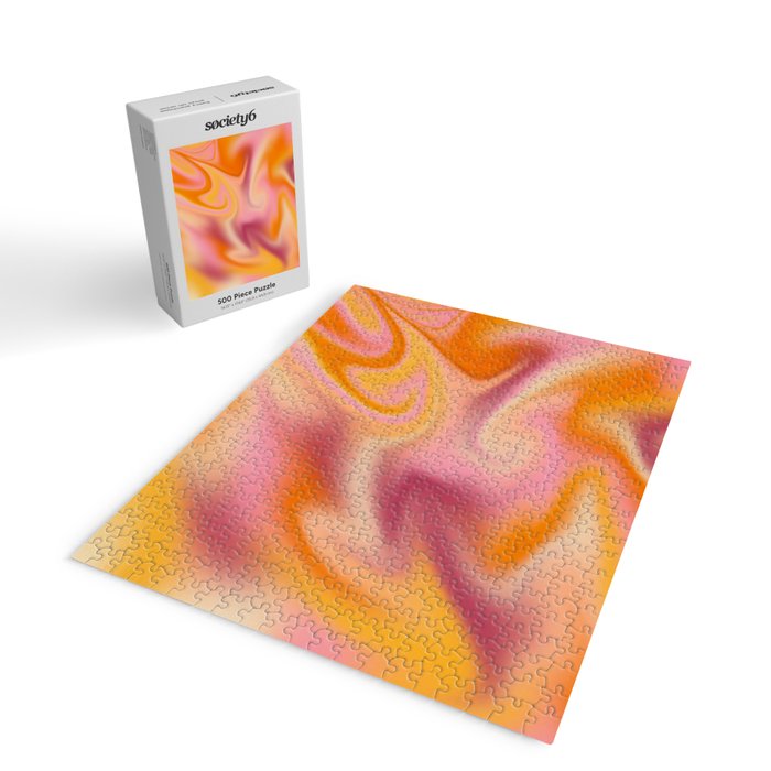 Peach fuzz gradient blend Jigsaw Puzzle Gallery Image 2